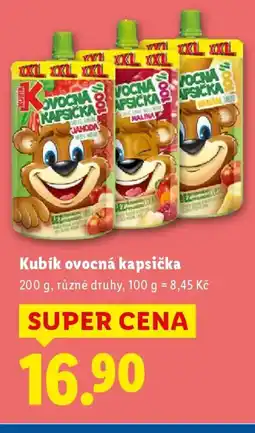 Lidl Kubík ovocná kapsička nabídka