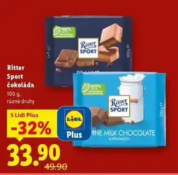 Lidl Ritter Sport čokoláda nabídka