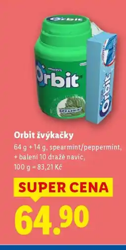 Lidl Orbit žvýkačky nabídka