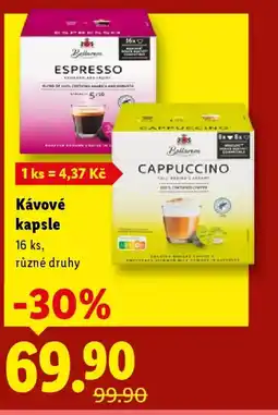 Lidl Kávové kapsle nabídka