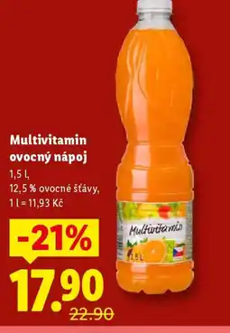 Lidl Multivitamin ovocný nápoj nabídka