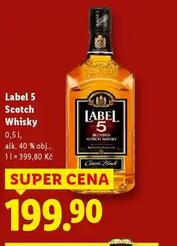 Lidl Label 5 Scotch Whisky nabídka