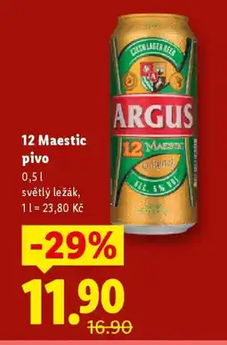 Lidl 12 Maestic pivo nabídka