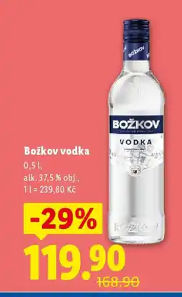 Lidl Božkov vodka nabídka