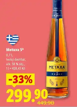 Lidl Metaxa 5* nabídka