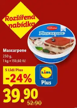 Lidl Milbona Mascarpone nabídka