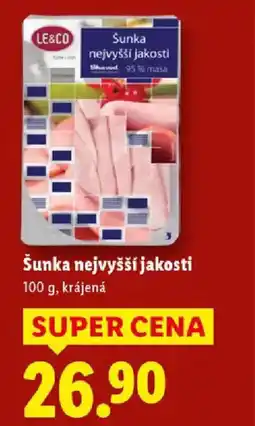 Lidl Šunka nejvyšší jakosti nabídka