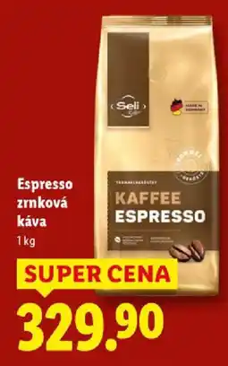 Lidl Espresso zrnková káva nabídka