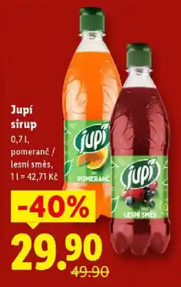 Lidl Jupí sirup nabídka
