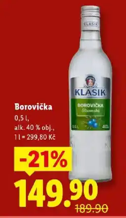 Lidl Borovička nabídka