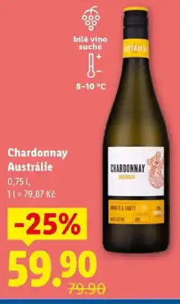 Lidl Chardonnay Austrálie nabídka