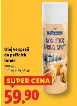 Lidl Olej ve spreji do pečicích forem nabídka