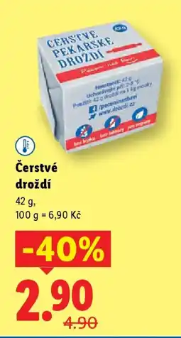 Lidl Čerstvé droždí nabídka