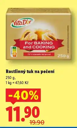 Lidl Rostlinný tuk na pečení nabídka