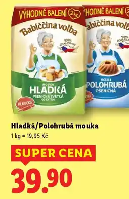 Lidl Hladká/Polohrubá mouka nabídka