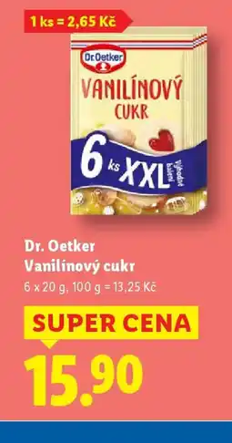 Lidl Dr.Oetker Vanilínový cukr nabídka