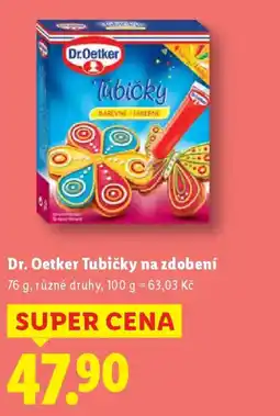Lidl Dr. Oetker Tubičky na zdobení nabídka