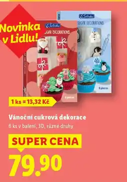 Lidl Vánoční cukrová dekorace nabídka