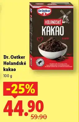 Lidl Dr. Oetker Holandské kakao nabídka