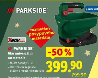 Lidl PARKSIDE® Aku univerzální rozmetadlo nabídka