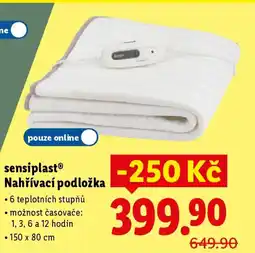 Lidl Sensiplast® Nahřívací podložka nabídka