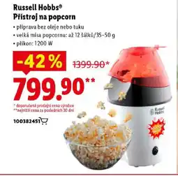 Lidl Russell Hobbs® Přístroj na popcorn nabídka