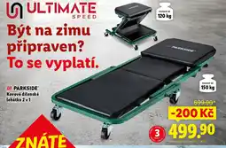Lidl PARKSIDE® Kovové dílenské lehátko 2 v 1 nabídka