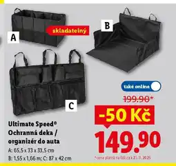Lidl Ultimate Speed® Ochranná deka / organizér do auta nabídka