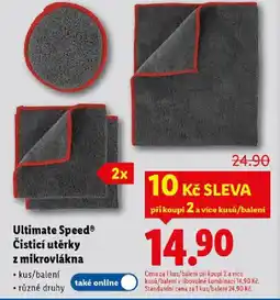 Lidl Ultimate Speed® Čisticí utěrky z mikrovlákna nabídka