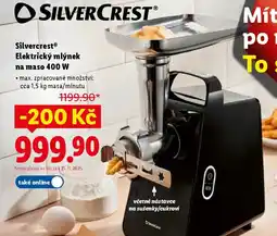 Lidl SilvercrestⓇ Elektrický mlýnek na maso 400 W nabídka