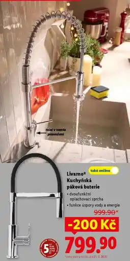 Lidl LivarnoⓇ Kuchyňská páková baterie nabídka