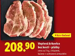 Lidl Vepřová krkovice bez kosti - plátky nabídka
