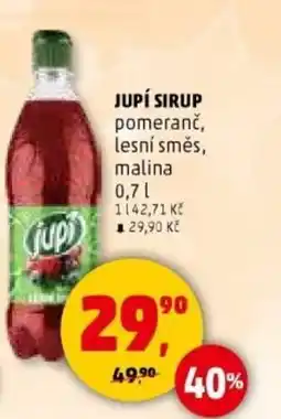 Penny Market Jupí sirup pomeranč, lesní směs, malina nabídka