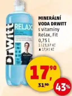 Penny Market Minerální voda drwitt s vitamíny relax, fit nabídka
