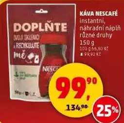 Penny Market Káva nescafé instantní, náhradní náplň nabídka