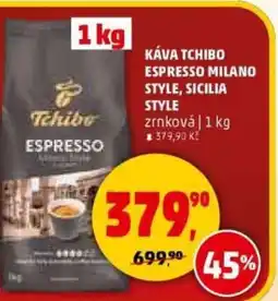 Penny Market Káva tchibo espresso milano style, sicilia style nabídka