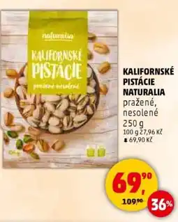 Penny Market Kalifornské pistácie naturalia pražené, nesolené nabídka