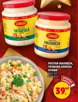 Penny Market Poctivá majonéza, tatarská omáčka vitana nabídka