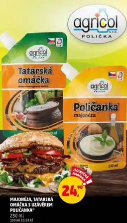 Penny Market Majonéza, tatarská omáčka s uzávěrem poličanka nabídka