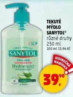 Penny Market Tekuté mýdlo sanytol nabídka