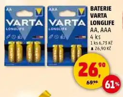 Penny Market Baterie varta longlife nabídka