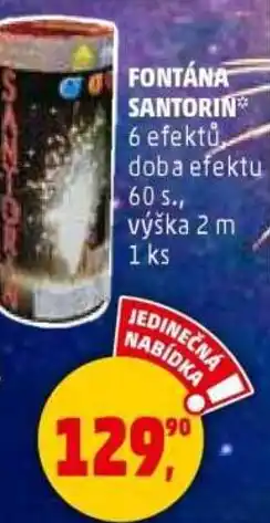 Penny Market Fontána santorin nabídka