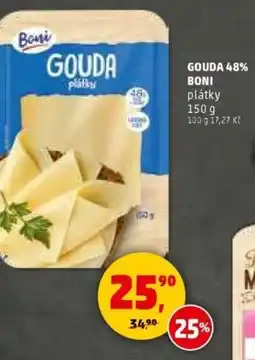 Penny Market Gouda 48% boni plátky nabídka