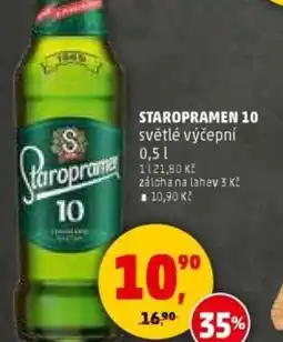 Penny Market Staropramen 10 světlé výčepní nabídka