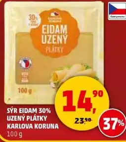 Penny Market Sýr eidam 30% uzený plátky karlova koruna nabídka