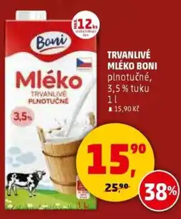 Penny Market Trvanlivé mléko boni nabídka
