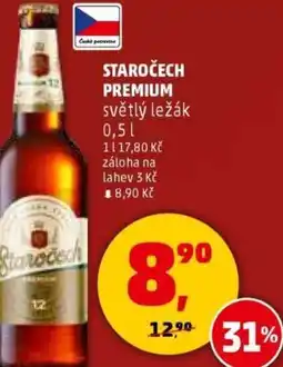 Penny Market Staročech premium světlý ležák nabídka