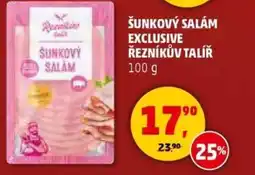 Penny Market Šunkový salám exclusive řezníkův talíř nabídka