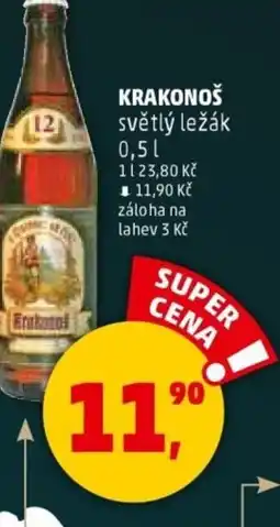 Penny Market KRAKONOŠ světlý ležák nabídka