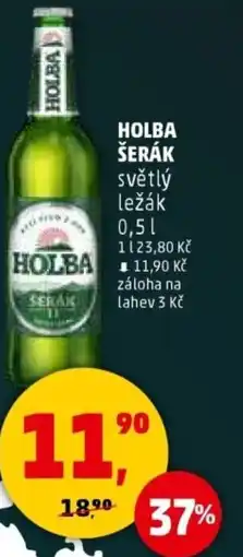 Penny Market HOLBA ŠERÁK světlý ležák nabídka